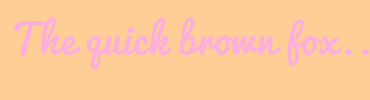Image with Font Color FBAFDB and Background Color FFCE97